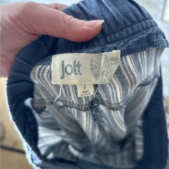 Jolt womens small juniors 7 striped beach pants wide leg small - Picture 2 of 4